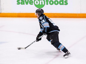 Matthew Savoie of the Winnipeg Ice leads the team with six goals and nine points through four playoff games.