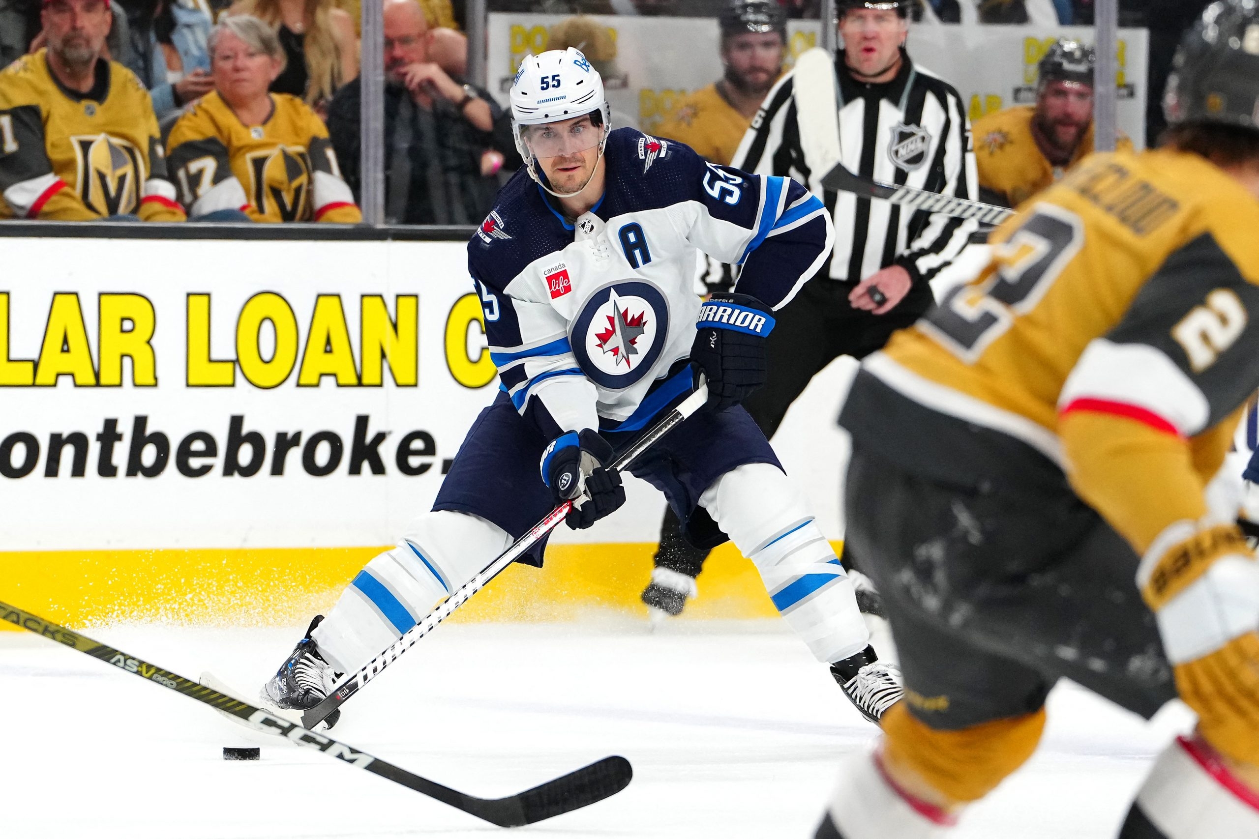 Winnipeg Jets centre Mark Scheifele finished Game 2 with a minus-3 rating and had no points.