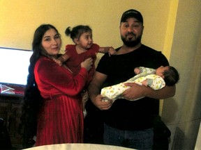 Florin and Cristina Lordache with their two kids.