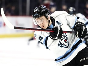 Winnipeg Ice forward Connor McClennon scored twice Monday against the Moose Jaw Warriors to help push the WHL team into the Eastern Conference final.  Keith Hershmiller Photography