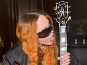 Madonna licked her guitar in an Instagram video that fans called “disgusting.”