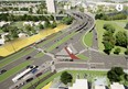 Proposed redesign of Route 90 at Academy Road.