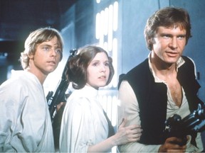 Characters of Star Wars — such as Mark Hamill as Luke Skywalker, Carrie Fisher as Princess Leia and Harrison Ford as Han Solo — have become an ingrained part of our pop culture, along with the movie's catchphrases such as "May the force be with you." Wordplay on the phrase turns it into "May the fourth be with you" every May 4, now known as Star Wars Day. Handout photo/file photo courtesy Lucasfilm Ltd.