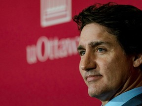 Justin Trudeau at the University of Ottawa on April 22.
