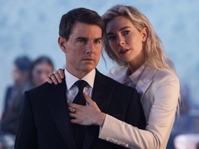 Tom Cruise and Vanessa Kirby in a scene from Mission: Impossible – Dead Reckoning Part One.