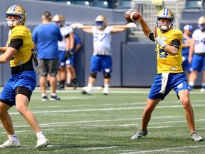 Josh Jones and Billy Hall are two of the rookie quarterbacks who are trying to earn a spot with the Winnipeg Blue Bombers and try to get some playing time in a third-string role.