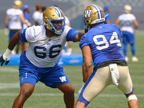 Stanley Bryant is the only player in CFL history to win the most outstanding offensive lineman award four times and he's back with the Winnipeg Blue Bombers for his 13th CFL season in 2023.
