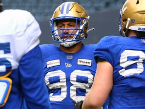Winnipeg Blue Bombers defensive end Anthony Bennett will play his first CFL pre-season game on Saturday in Edmonton.