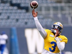 Tyrrell Pigrome, who is trying out as a quarterback for the Winnipeg Blue Bombers, attended four colleges over his seven-year NCAA football career.