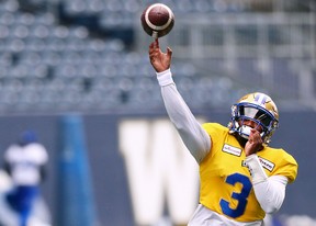 Tyrrell Pigrome is one of two quarterbacks vying fo the No. 3 job with the Winnipeg Blue Bombers and he hopes to have a chance to show his stuff in a pre-season game on Saturday.