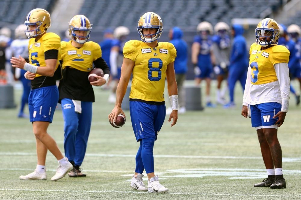 Bombers to take all four of their quarterbacks to Edmonton for pre