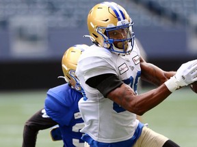 Carlton Agudosi is pushing hard for a starting spot with the Winnipeg Blue Bombers in training camp.