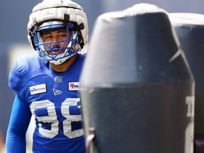 Winnipeg Blue Bombers defensive lineman Anthony Bennett says training camp is tough on rookies but it's the kind of learning experience that helps you grow up in a hurry.