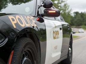 An Ontario Provincial Police vehicle is pictured in a file photo.