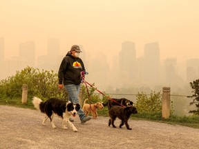 Smoke haze in Calgary