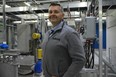 Selkirk CAO Duane Nicol, seen here in the city’s wastewater treatment plant, says Selkirk has reached an impressive environmental milestone, as they are now producing all of the community’s drinking water and treating all of its wastewater without using any fossil fuels.