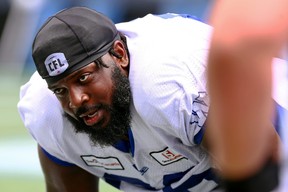 Stanley Bryant, the four time most outstanding offensive lineman in the CFL, got beaten badly a few times against the Lions.