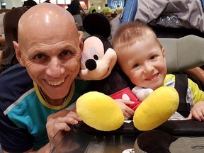 Grandfather Bernard McNeil is cycling across Canada to raise awareness and funds for Cure SMA Canada, on behalf of his grandson Malik.