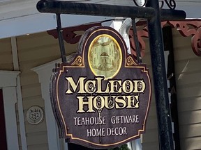 Sign for McLeod House.