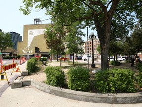 Odeon Park near the Burton Cummings Theatre