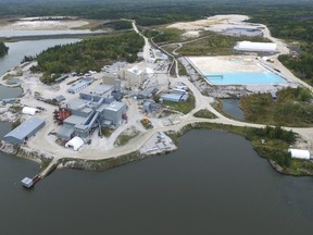 Aerial view of Tanco Mine in southeastern Manitoba