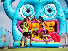 The Monster inflatable obstacle course is at IG Field in Winnipeg, Aug. 4-7, 2023.