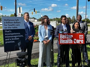 NDP health care press conference