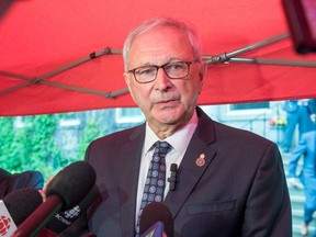 File photo of New Brunswick Premier Blaine Higgs in Fredericton. The political debate around gender identity has reached the national stage after the Higgs government made changes to the province's policy on sexual orientation and gender in schools.
