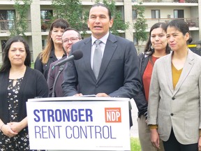 NDP rent control announcement