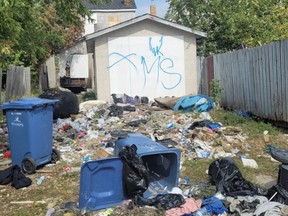 Garbage dumped on Elgin Avenue