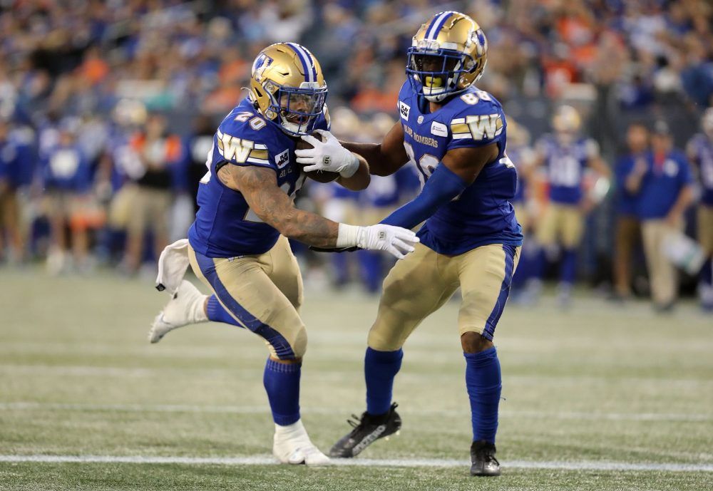 CFL playoffs: Bombers beat Roughriders on pass off goal post - Sports  Illustrated