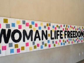 Woman Life Freedom banner