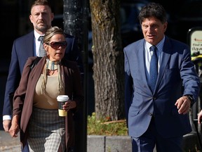 Tamara Lich walks with lawyer Lawrence Greenspon