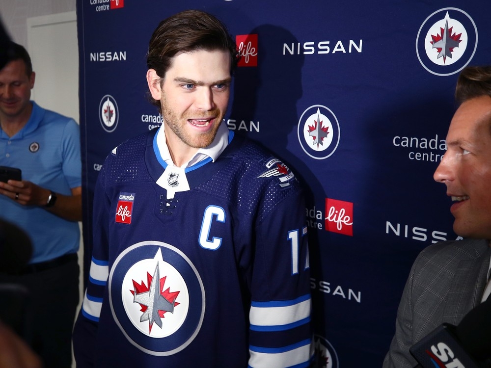 Winnipeg Jets introductory press conference naming Adam Lowry as new  captain