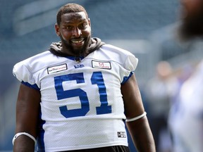 Jermarcus Hardrick was named the Bombers' Most Outstanding Offensive Lineman in voting by the Football Reporters of Canada and head coach Mike O'Shea.