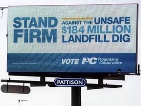 "Stand firm" billboard