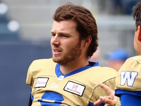 Winnipeg Blue Bombers quarterback Dru Brown.