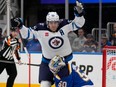 Winnipeg Jets' Mark Scheifele (55) celebrates