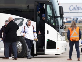 Bombers leave for Hamilton