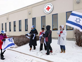 Rally at Red Cross
