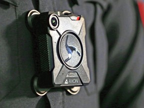 A police body-worn camera