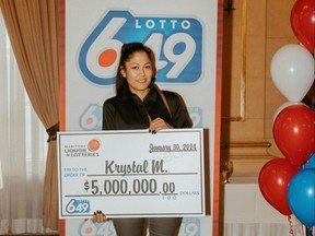 Krystal McKay, Winnipeg's most recent LOTTO 6/49 millionaire