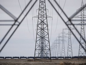 Manitoba Hydro's chief executive officer says the province could need new energy generation as early as 2029. Manitoba Hydro power lines are photographed just outside Winnipeg, Monday, May 1, 2018.