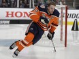 Edmonton Oilers' Connor McDavid skates during the skills competition, part of the NHL All Star weekend in 2019.