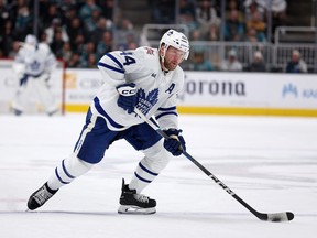 Morgan Rielly of the Toronto Maple Leafs is trying to get his five-game suspension reduced when his appeal is heard Friday by NHL commish Gary Bettman.