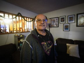 Edward Ambrose is photographed at his home in Winnipeg on Monday, Feb. 13, 2023. Ambrose, who was switched at birth more than 60 years ago, has received his Métis citizenship.THE CANADIAN PRESS/John Woods