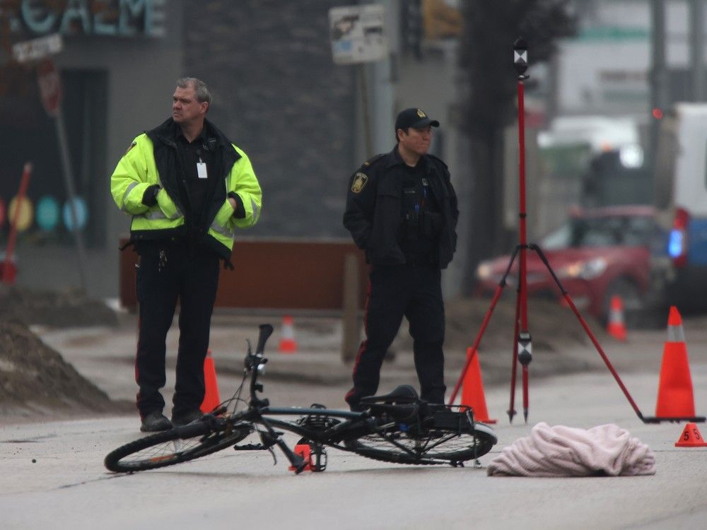Cyclist critically injured in collision with pickup truck on Pembina