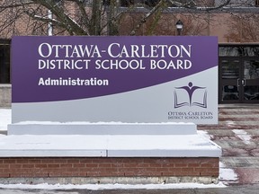 The Ottawa-Carleton District School Board (OCDSB) administration offices on Greenbank Road. Monday, Nov. 21, 2022.