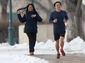 People jogging