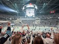 Winnipeg Jets fans cheer